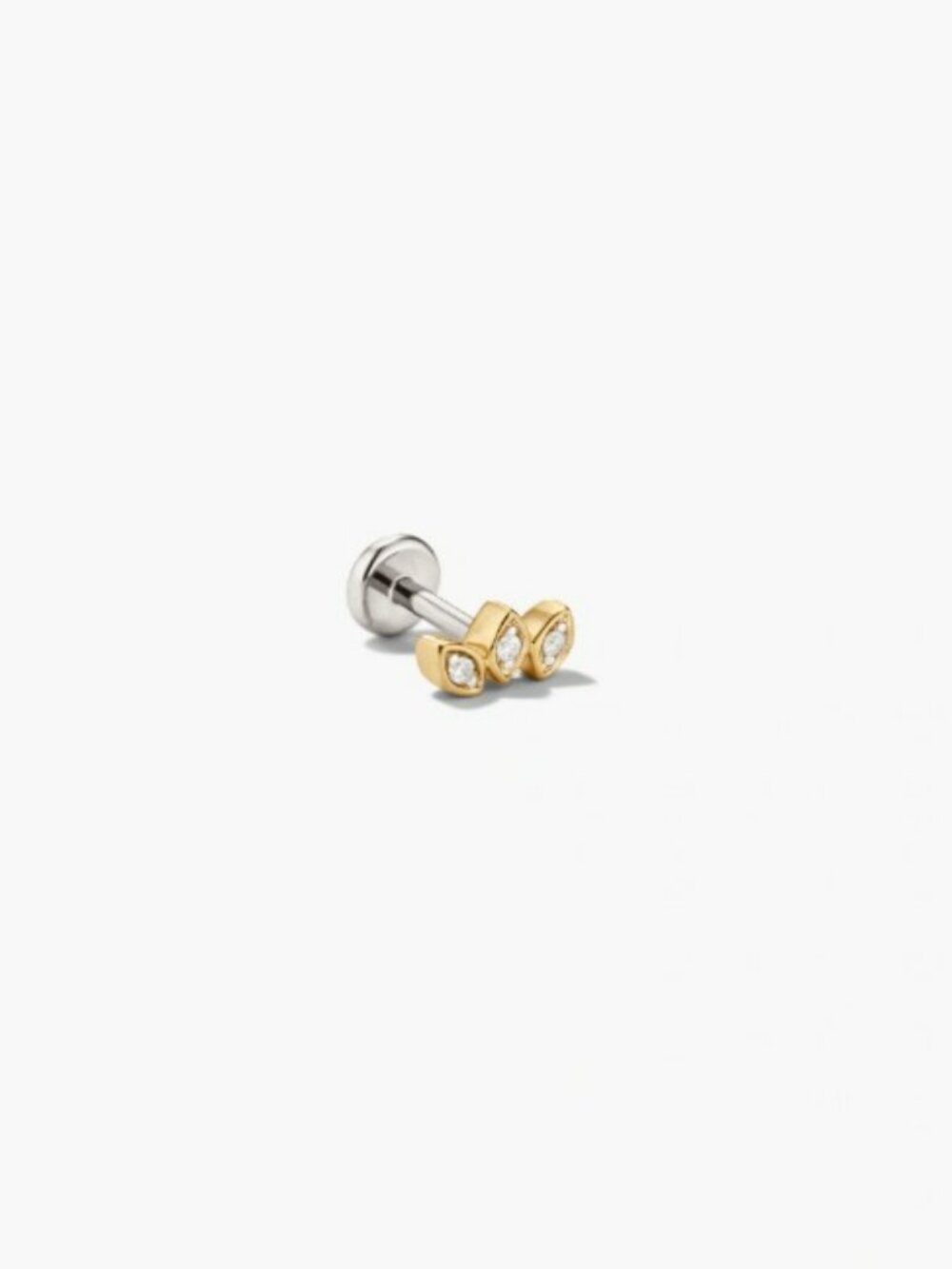 Mejuri -- Single Marquise Diamond Bar Stud
